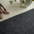 Tapis entrée antidérapant anthracite, relief structuré pour capturer poussières et saletés