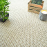 Moquette laine et sisal Organic - Milkshake vanille - salon