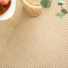 Tissé plat aspect naturel - Terra - Biscuit - vue de haut