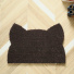 Tapis d’entrée déco Chat - Fibre de Coco 17mm - Brun pour personnaliser avec humour le seuil de la maison