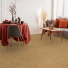 Tissé plat aspect naturel - Flow - Orange biscuit - salon