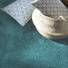 Moquette Délicatesse - Bleu lagon mettant en valeur une décoration aux inspirations bord de mer et matières naturelles