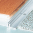 Barre de seuil Romus à visser 90 cm - Alu incolore - Rattrapage de niveau entre parquet et moquette