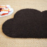 Tapis d'entrée déco Nuage - Fibre de Coco 17mm - Brun, fibres naturelles teintées dans une nuance profonde
