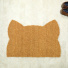 Tapis d’entrée déco Chat - Fibre de Coco 17mm - Écru pour personnaliser un seuil de porte avec une note ludique
