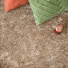 Moquette shaggy Glossy FusionBac muscade, revêtement confortable à forte densité