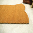 Tapis d’entrée déco Chat - Fibre de Coco 17mm - Écru, détail de l’épaisseur et des fibres de coco