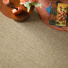 Tissé plat aspect naturel Zen biscuit, texture fine et chaleureuse avec accessoires déco