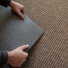 Tapis entrée antidérapant Beige, présentation du dos antidérapant pour une parfaite stabilité