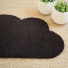 Tapis d'entrée déco Nuage - Fibre de Coco 17mm - Brun, silhouette décorative associée à une ambiance végétale