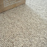 Moquette naturelle en laine Wooly - Gris tendre avec détail de son tissage bouclé épais et doux