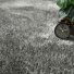 Moquette shaggy Glossy FusionBac Gris organic, relief dense pour une sensation douce sous les pieds