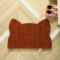 Tapis d’entrée déco Chat - Fibre de Coco 17mm - Rouille, fibres naturelles résistantes au grattage