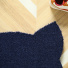 Tapis d’entrée déco Chat - Fibre de Coco 17mm - Bleu, paillasson de 17 mm d’épaisseur au coloris intense