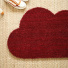 Tapis d'entrée déco Nuage - Fibre de Coco 17mm - Rouge pour apporter une touche déco vitaminée au seuil de la maison