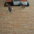 Tissé plat aspect naturel - Designer - Orange biscuit - chambre