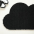 Tapis d'entrée déco Nuage - Fibre de Coco 17mm - Noir, texture grattante et courbes arrondies au design original