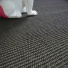 Sol Sisal Minimal Réglisse, détail des fibres naturelles au style brut et authentique