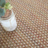 Tissé plat aspect naturel - Backstage Multicolor - Épices révélant son tissage damier coloré et son esprit chaleureux
