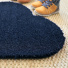 Tapis d'entrée déco Nuage - Fibre de Coco 17mm - Bleu, texture dense en coco et finition aux contours arrondis