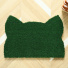 Tapis d’entrée déco Chat - Fibre de Coco 17mm - Vert, surface en fibres naturelles résistantes au grattage