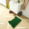 Visuel - Tapis d'entrée déco Chat - Fibre de Coco 17mm - Vert